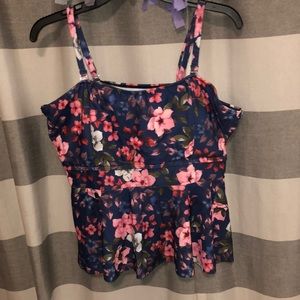 SHEIN floral tankini 3X